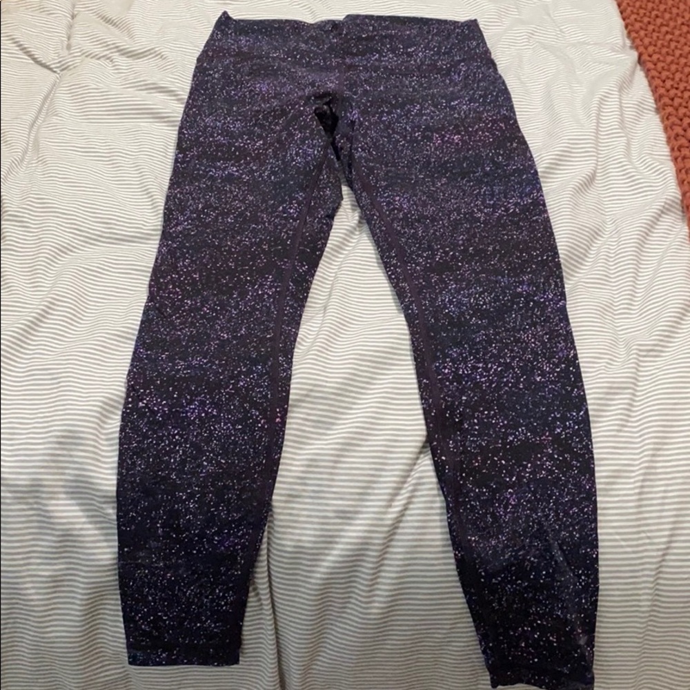 Galaxy print Wunder Under leggings